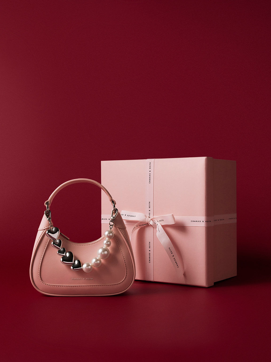 Gift Set: Mini Hobo Bag, Pink, hi-res