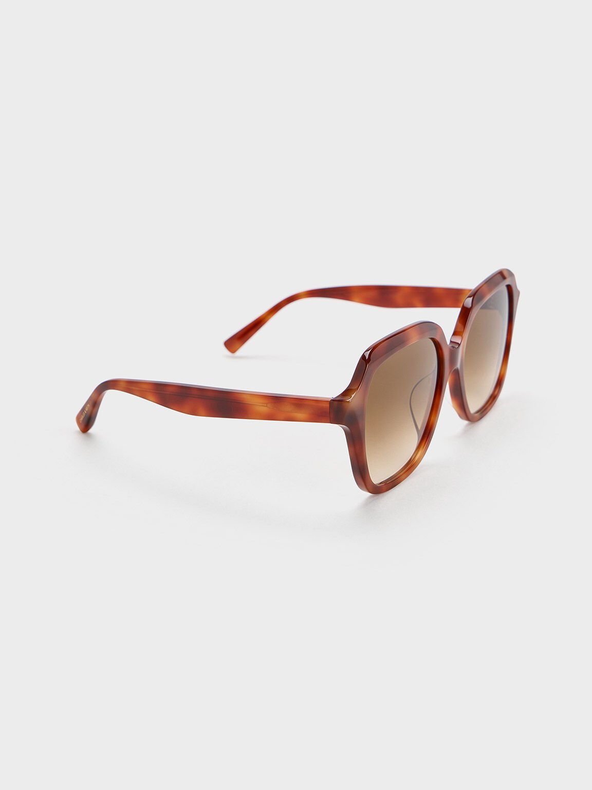 Kính mát gọng vuông Tortoiseshell Recycled Acetate, Họa tiết T. Shell, hi-res