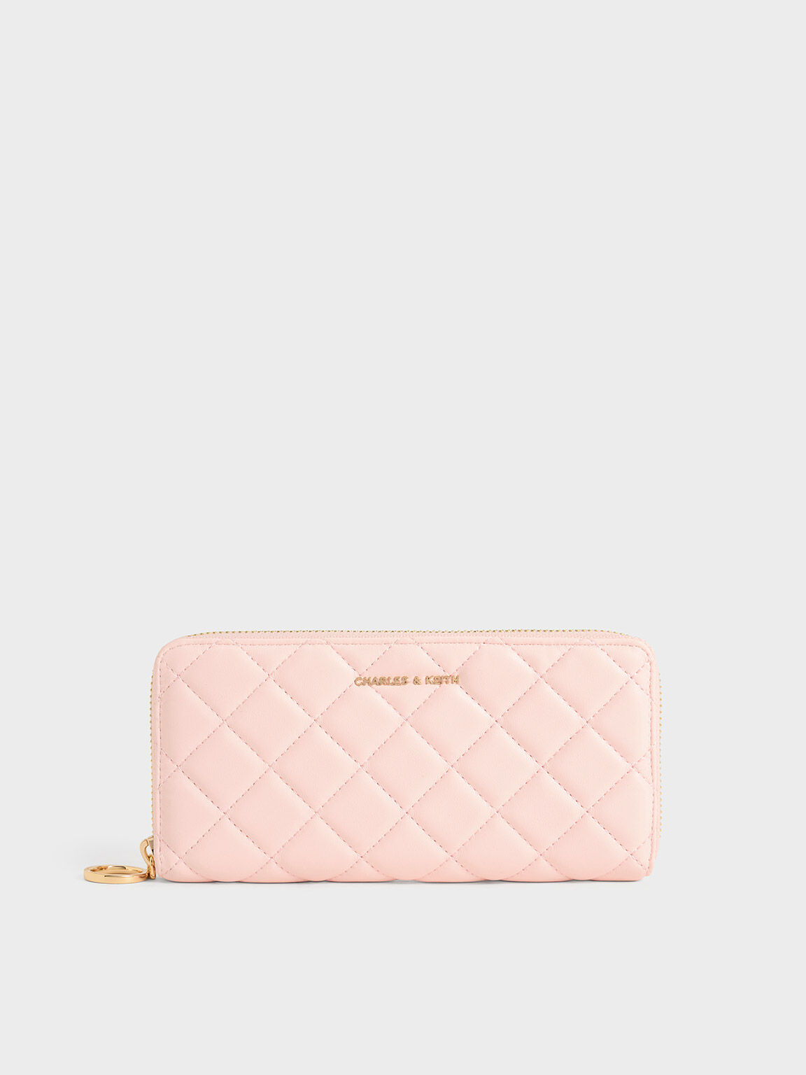 Cressida Quilted Long Wallet, Light Pink, hi-res