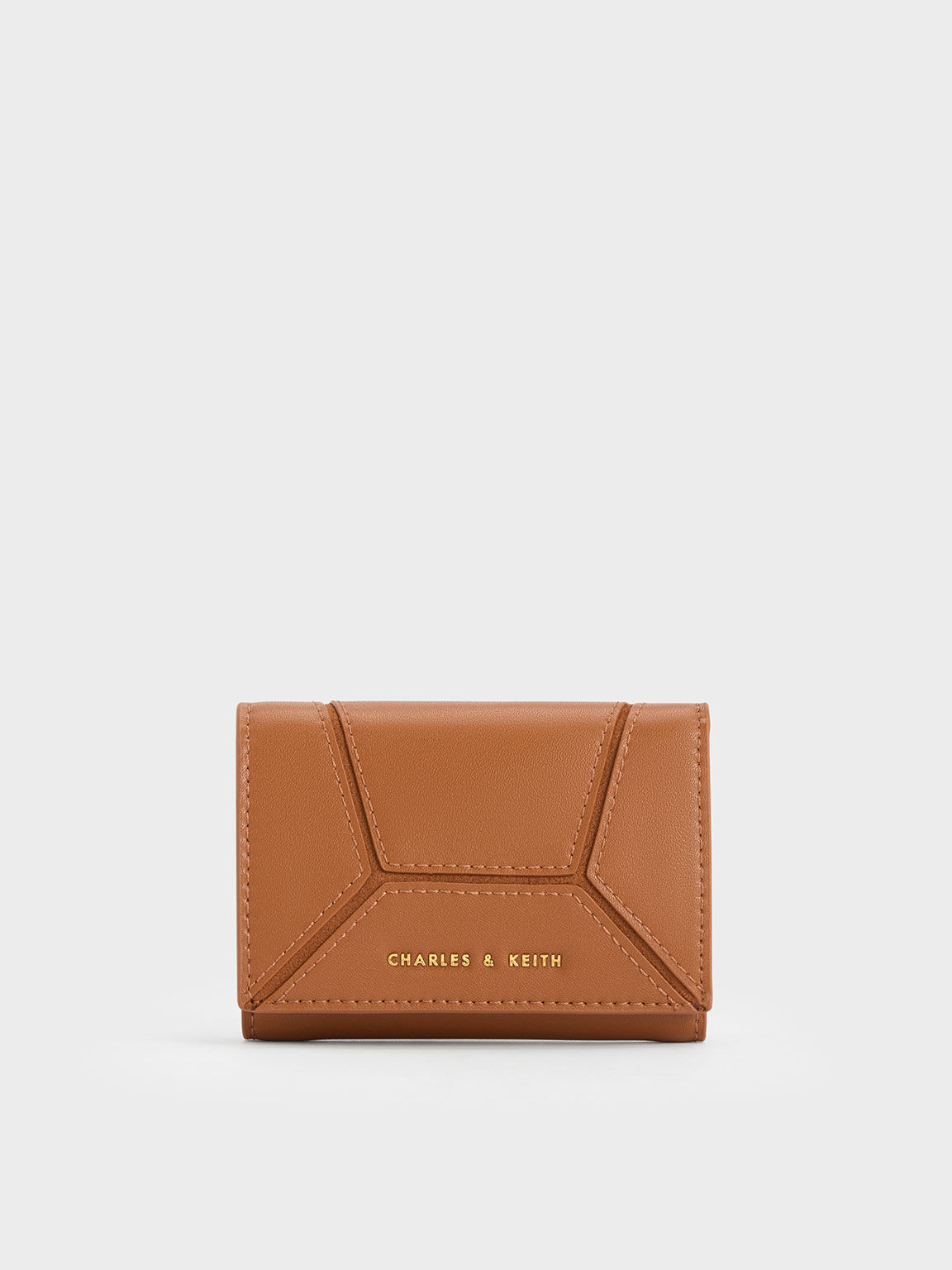 Nasrin Geometric Wallet, Chocolate, hi-res