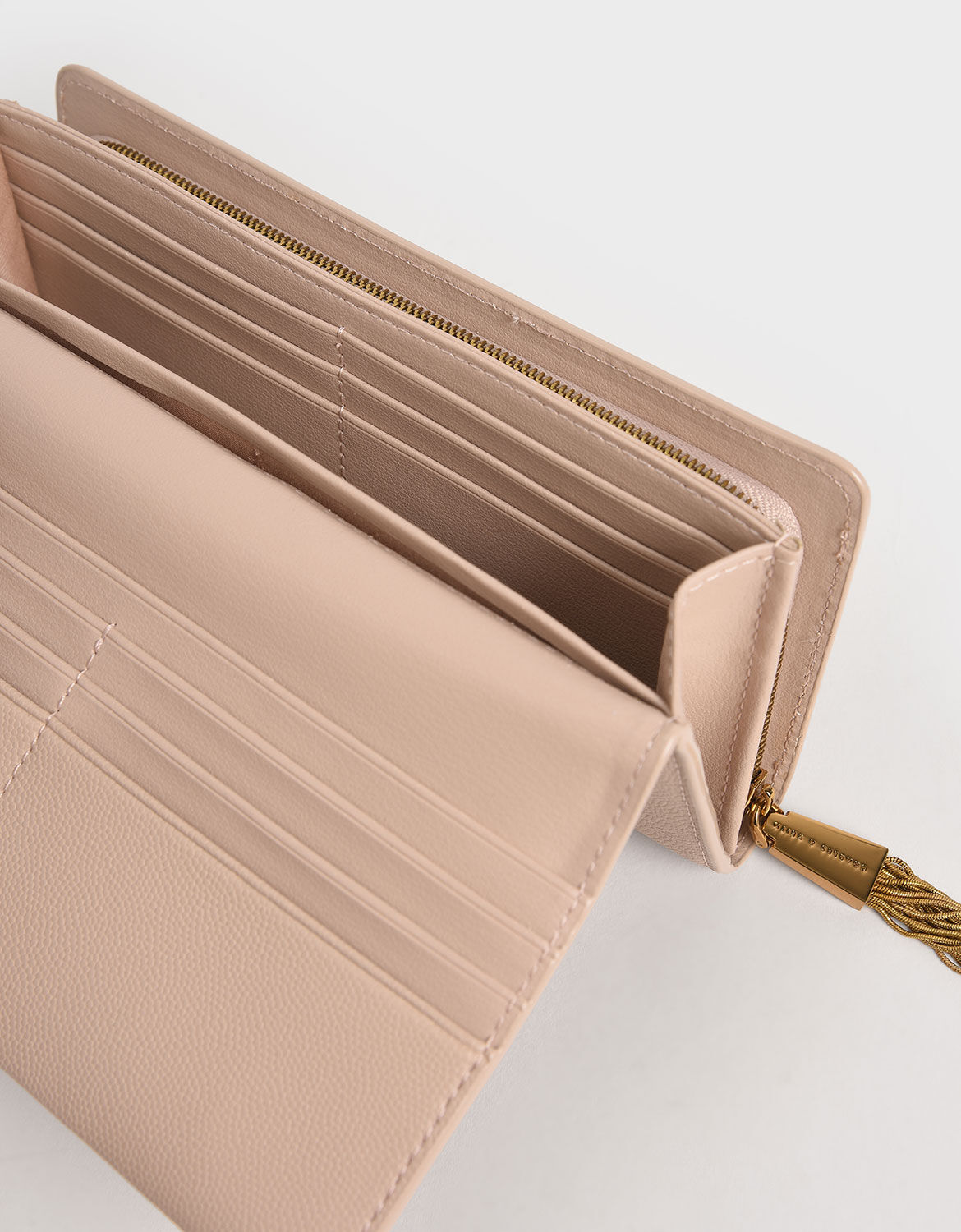 Pink Tassel Detail Long Wallet - CHARLES & KEITH VN