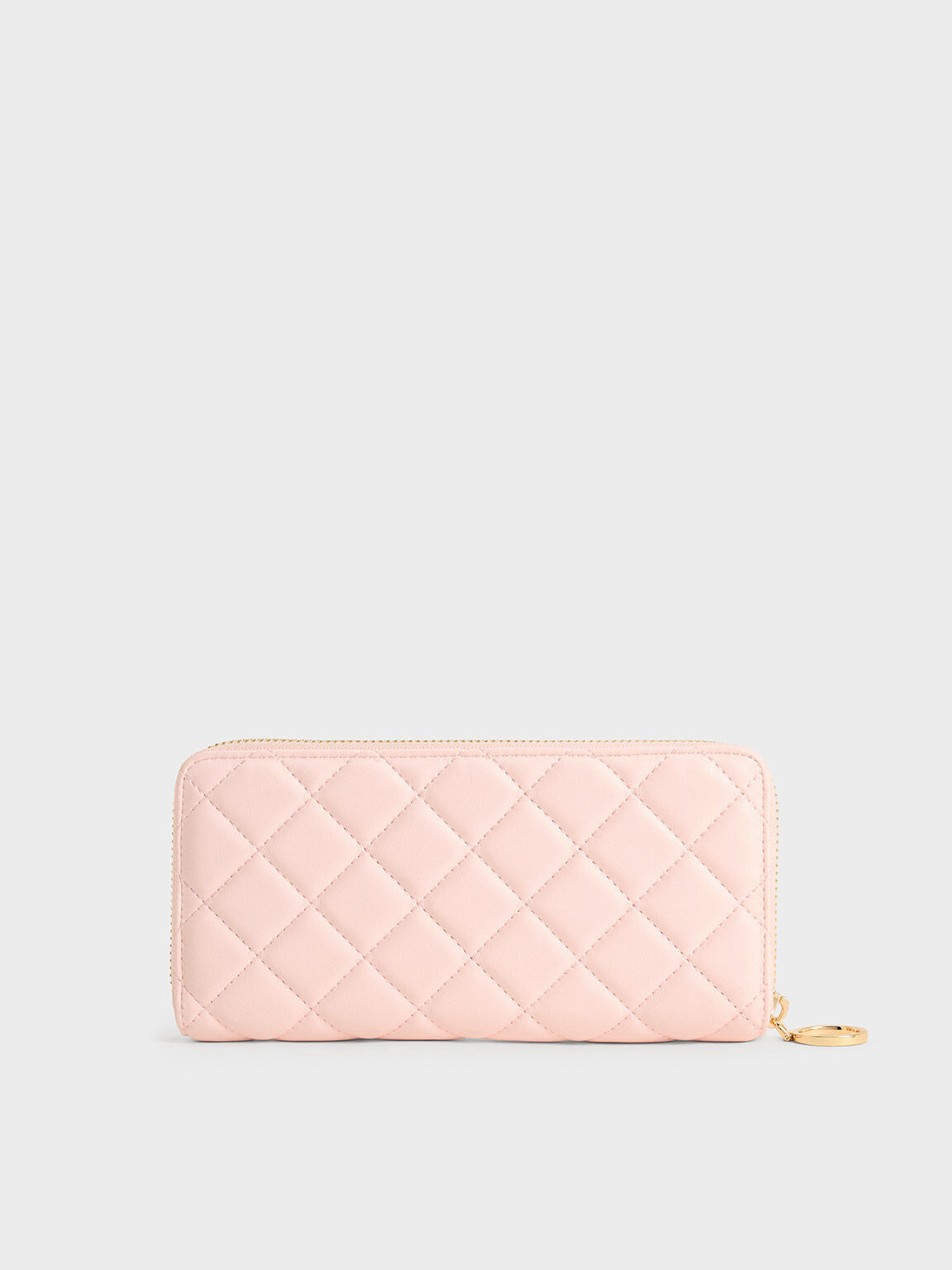 Cressida Quilted Long Wallet, Light Pink, hi-res