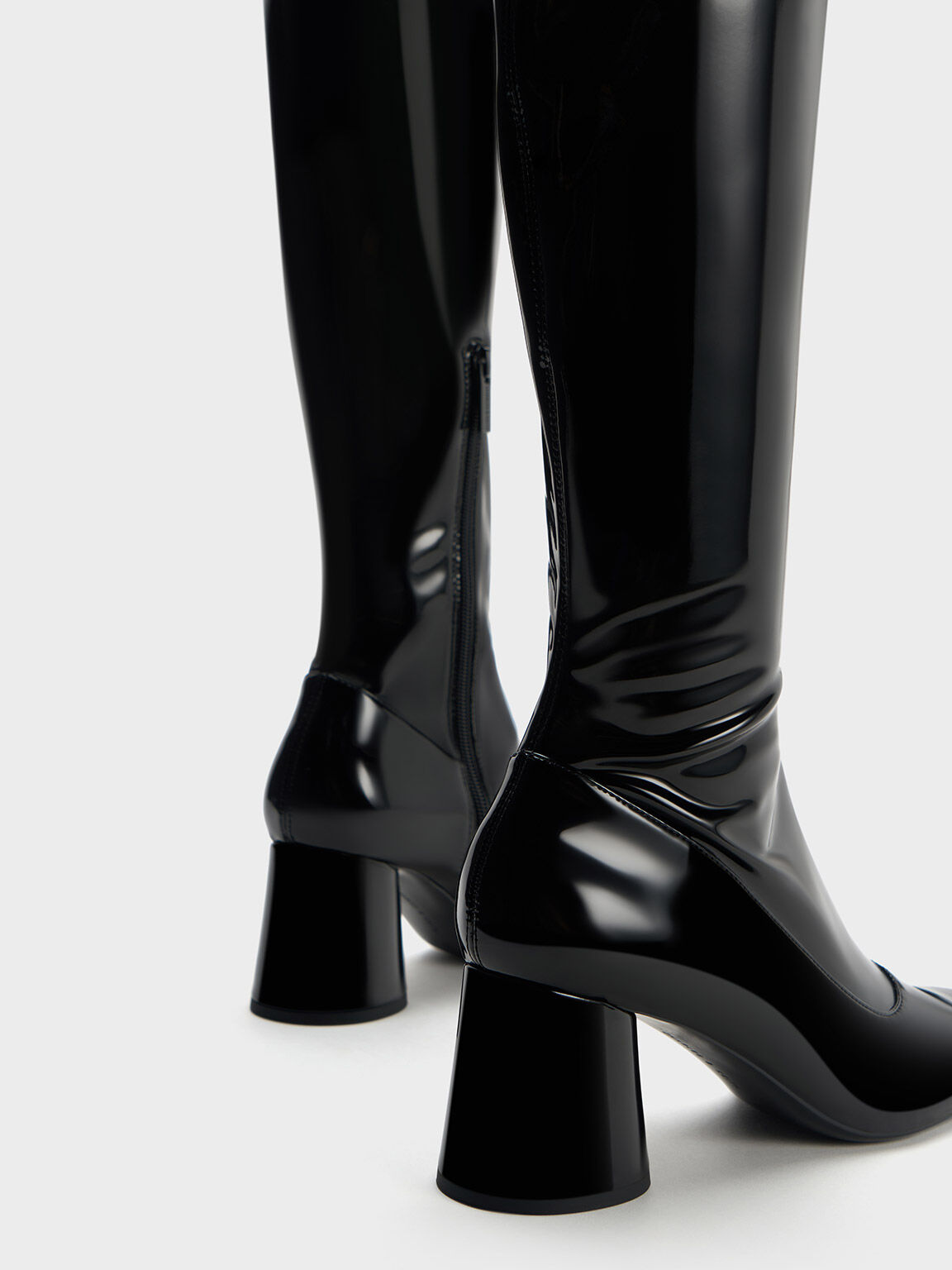 Coco Knee-High Boots, Black Boxed, hi-res