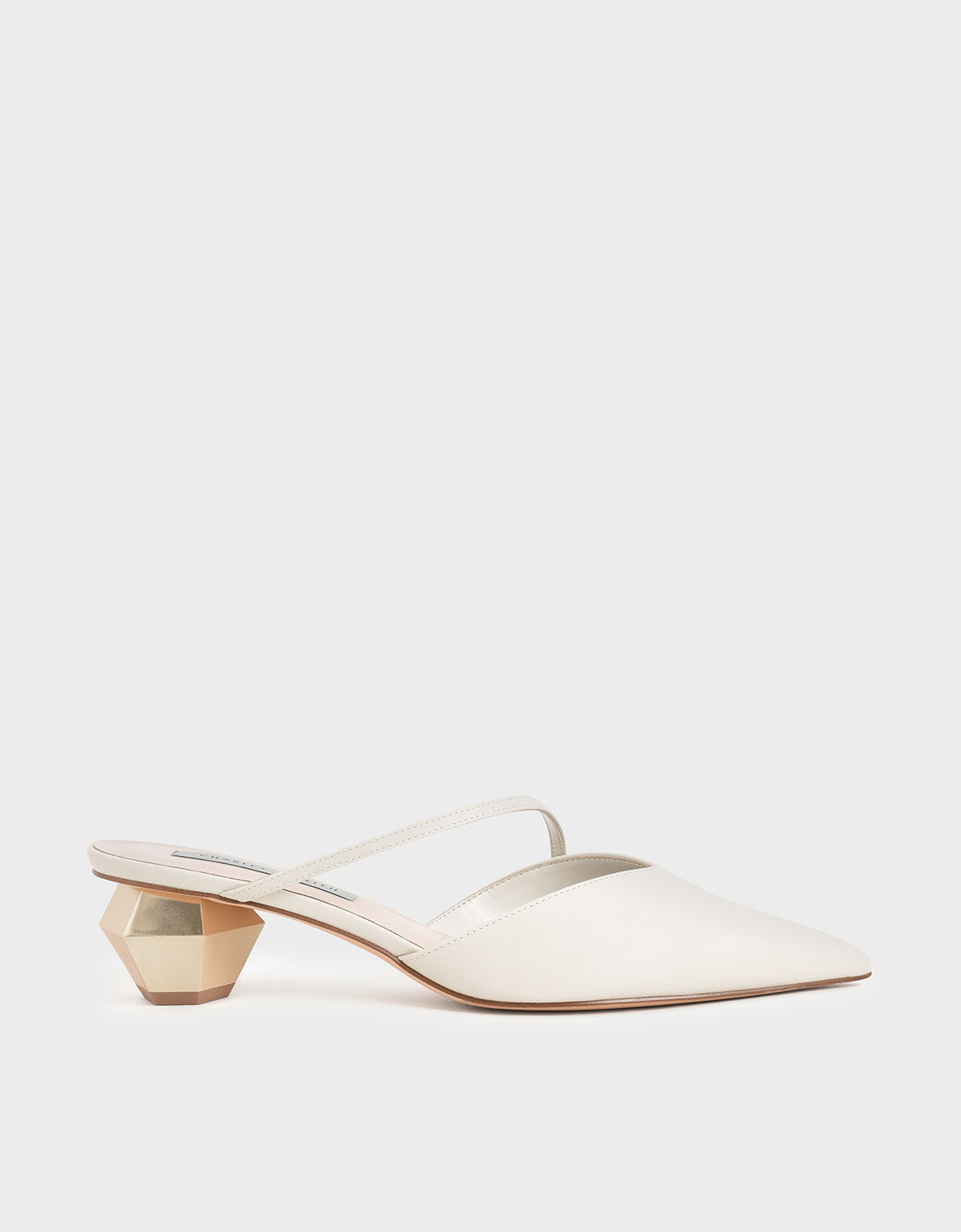 Charles & Keith Sling Back Heels (£36) ❤ liked on Polyvore featuring shoes,  sandals, block heel slingb… | Charles and keith shoes, Block heel shoes,  Slingback shoes