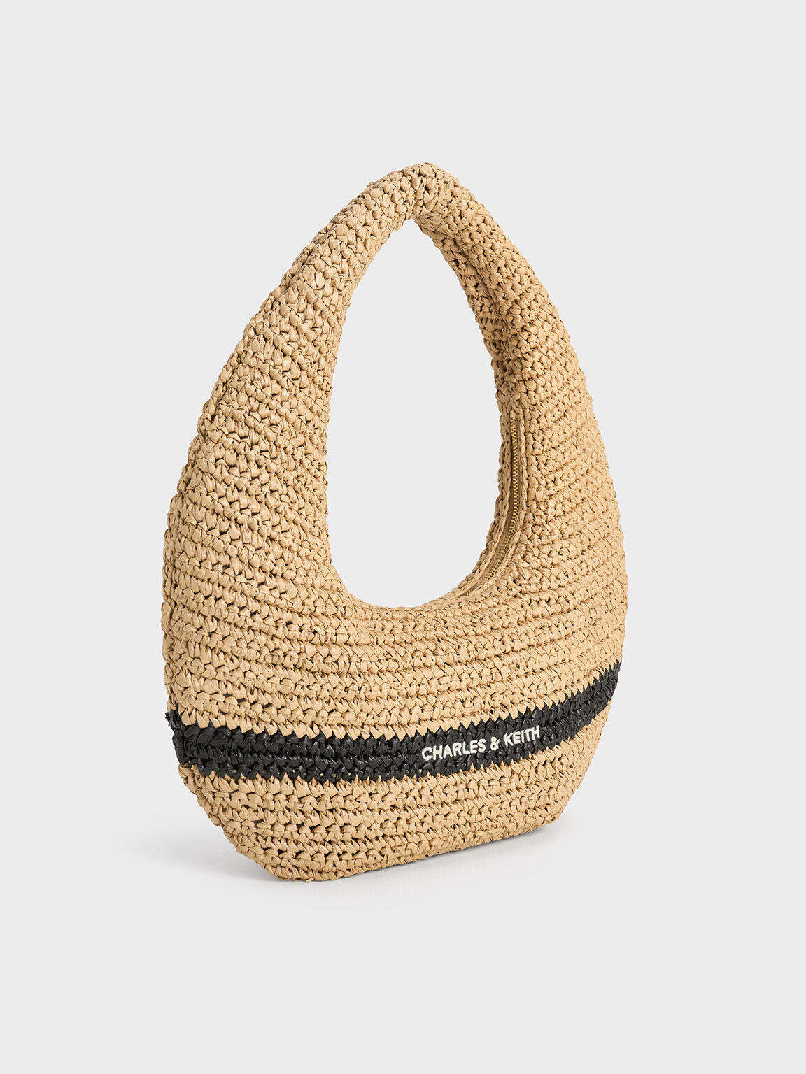 Túi hobo Allegra Knitted Slouchy, Be, hi-res