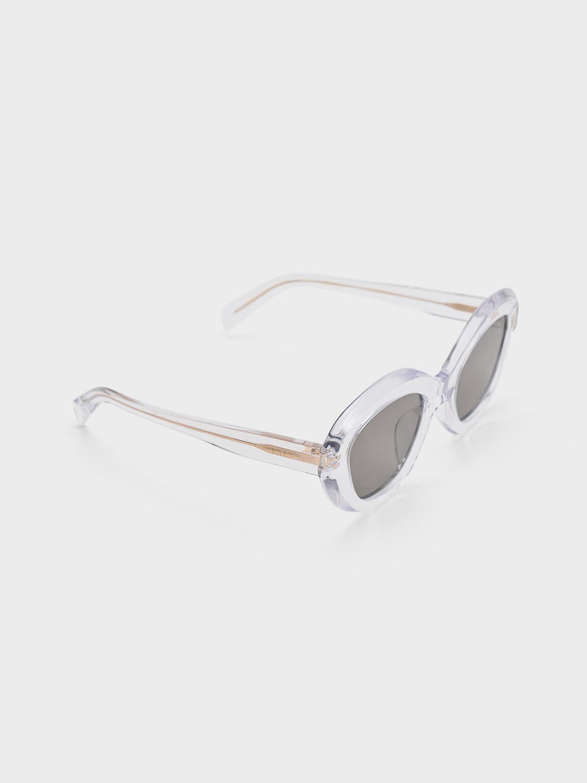 Kính mát gọng mắt mèo Recycled Acetate, Clear, hi-res