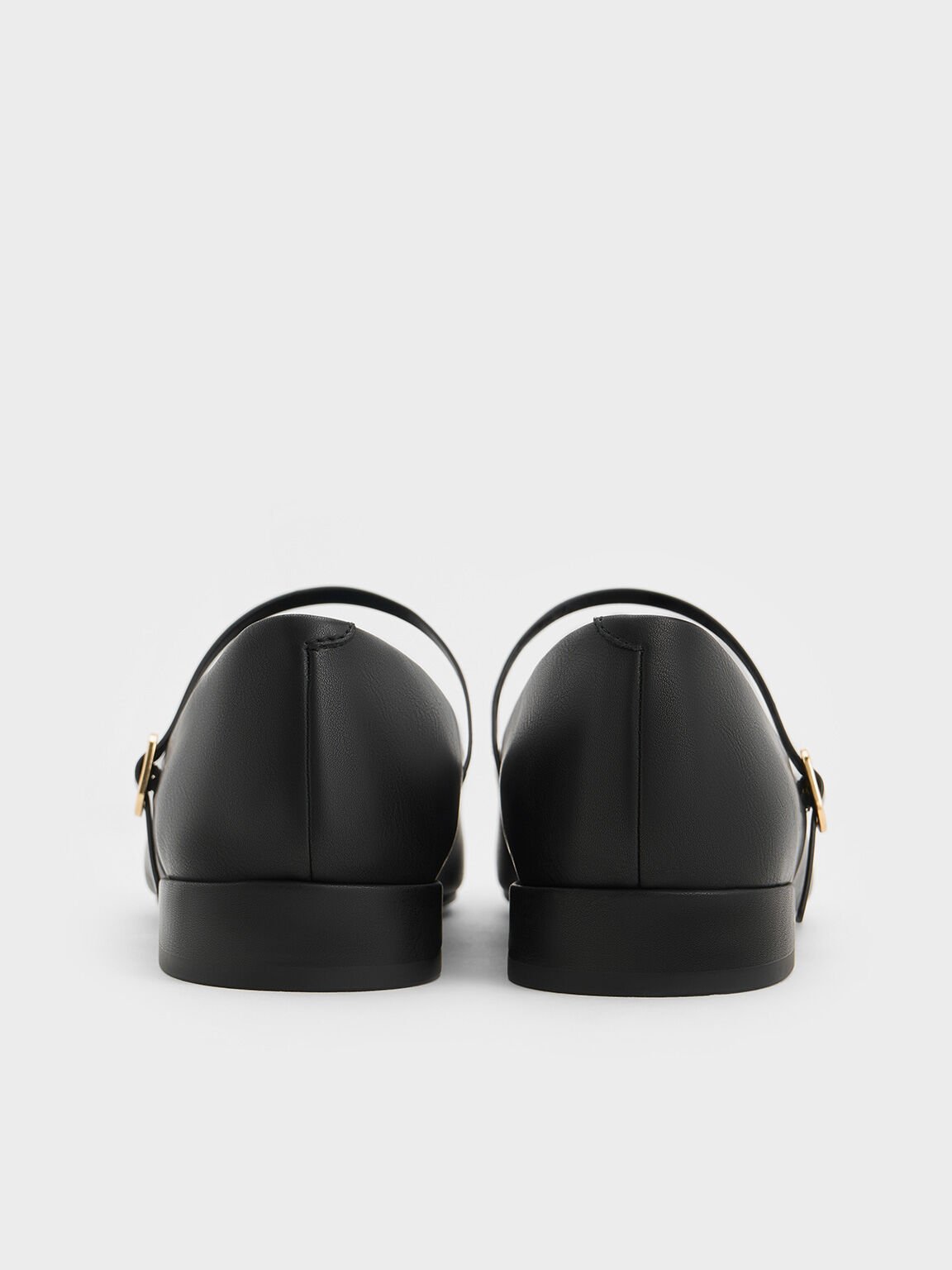 Round-Toe Mary Janes, Black, hi-res