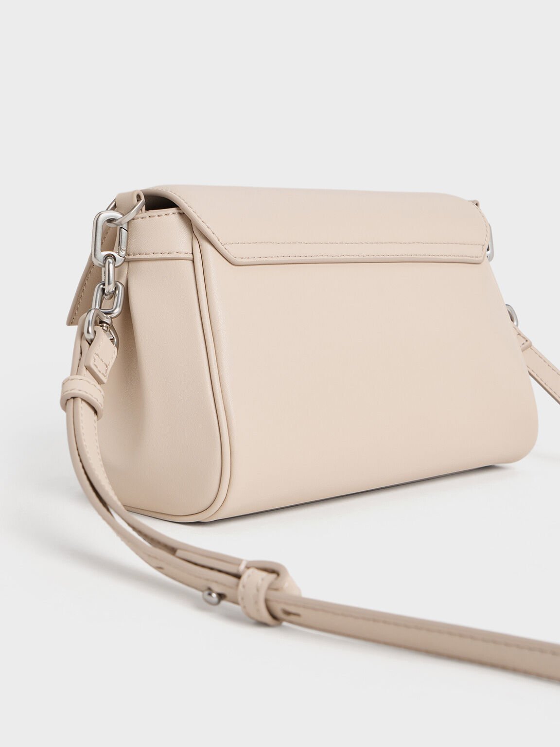 Calla Front Flap Chain-Handle Bag, Oat, hi-res