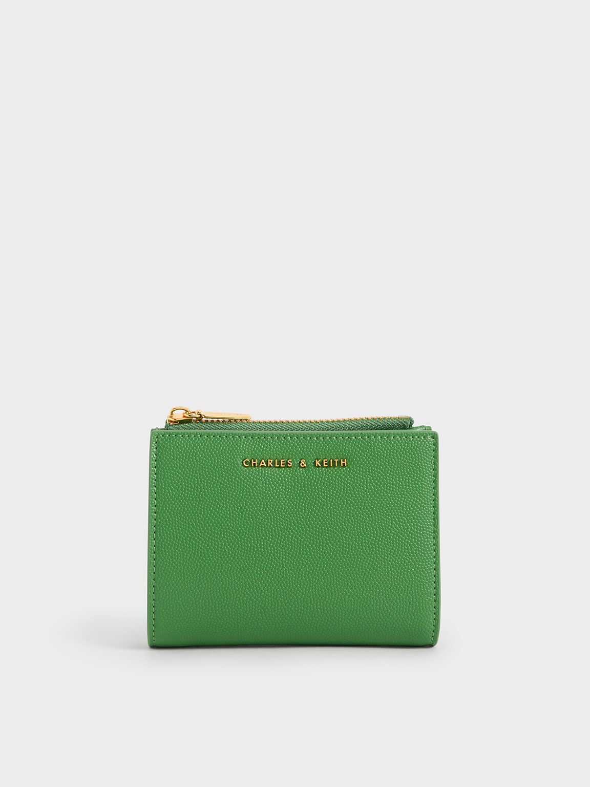 Harmonee Top Zip Small Wallet, Green, hi-res