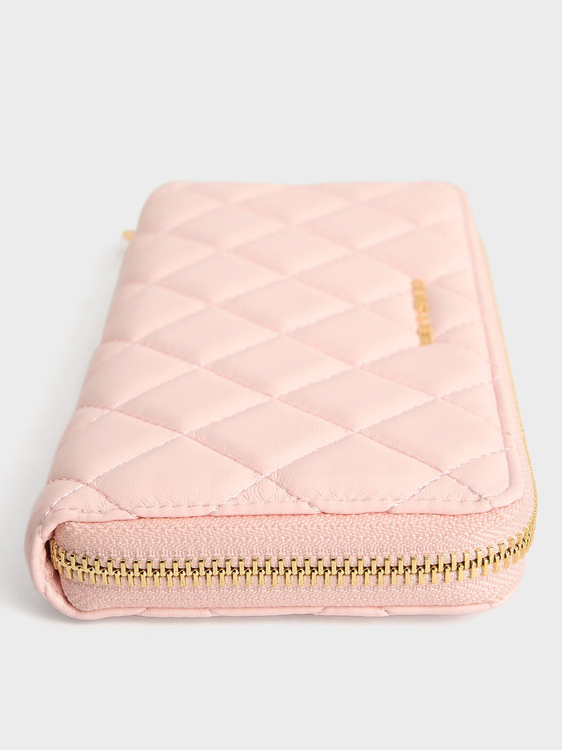 Cressida Quilted Long Wallet, Light Pink, hi-res