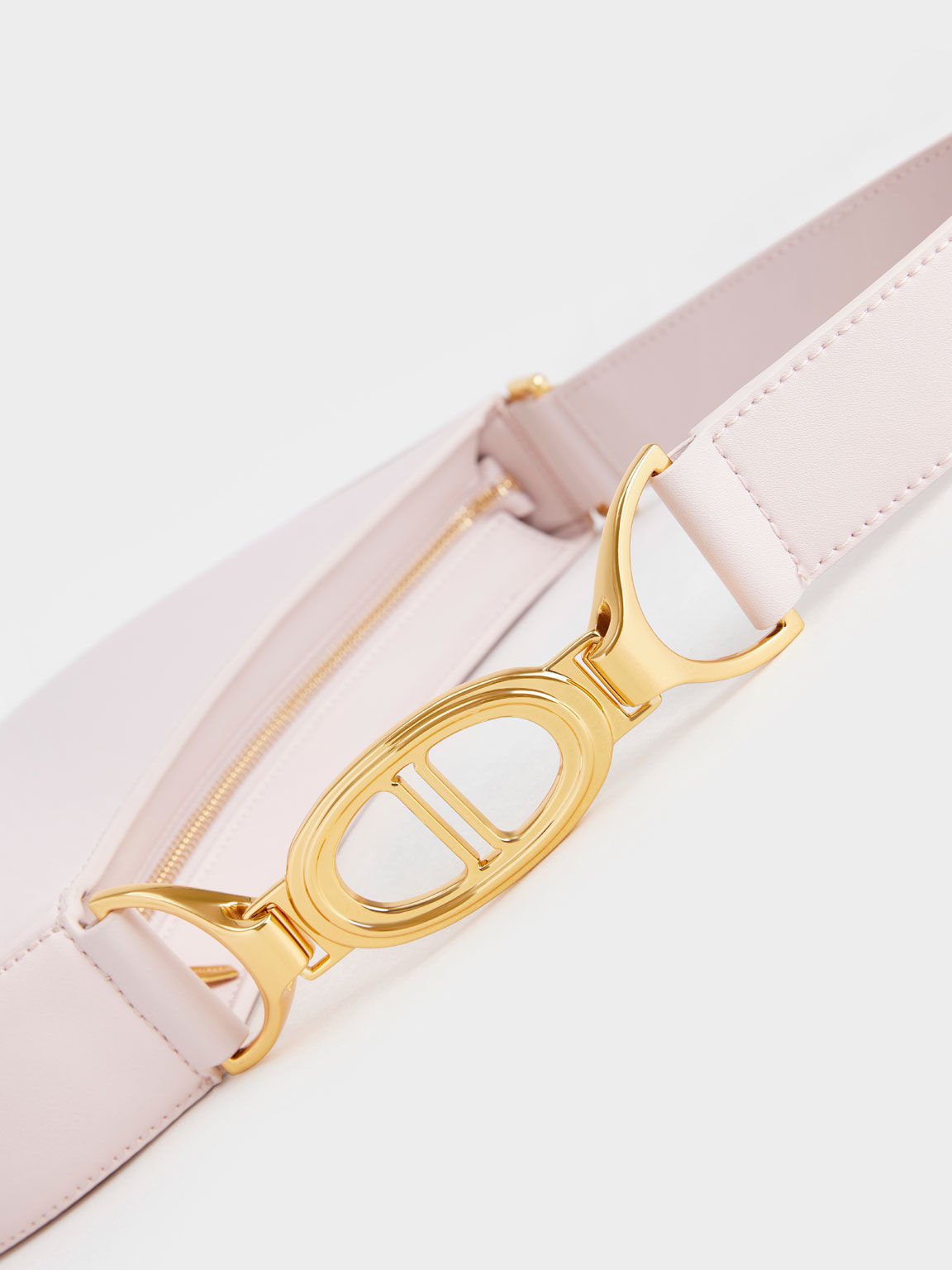 Asymmetrical Shoulder Bag, Light Pink, hi-res