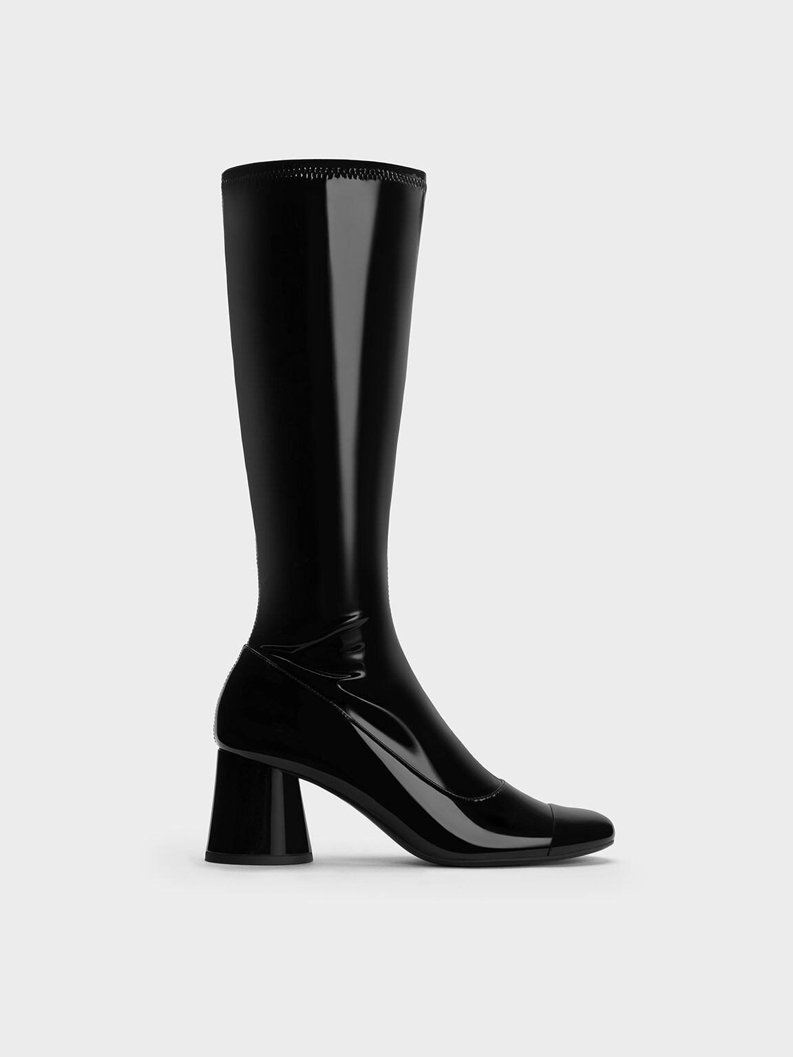 Coco Knee-High Boots, Black Boxed, hi-res