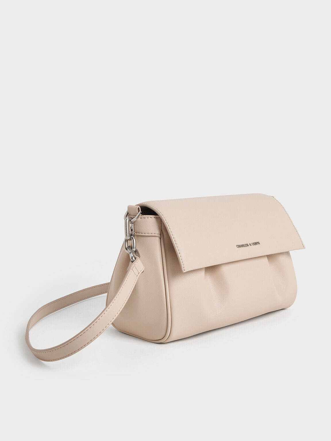 Calla Front Flap Chain-Handle Bag, Oat, hi-res