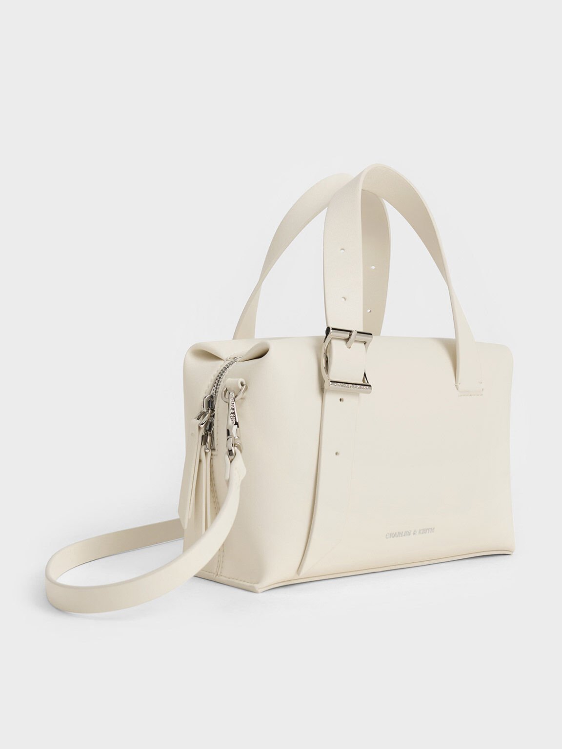 Marceline Bowling Bag, Cream, hi-res