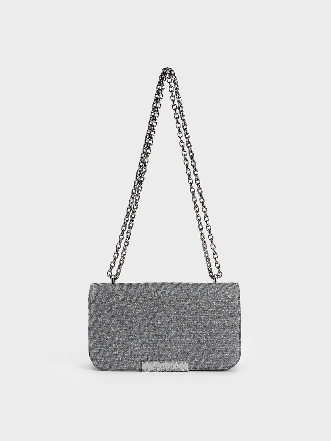 Peter Kaiser UK | Wye | Iconic Clutch In Visione Lumer Pewter Leather