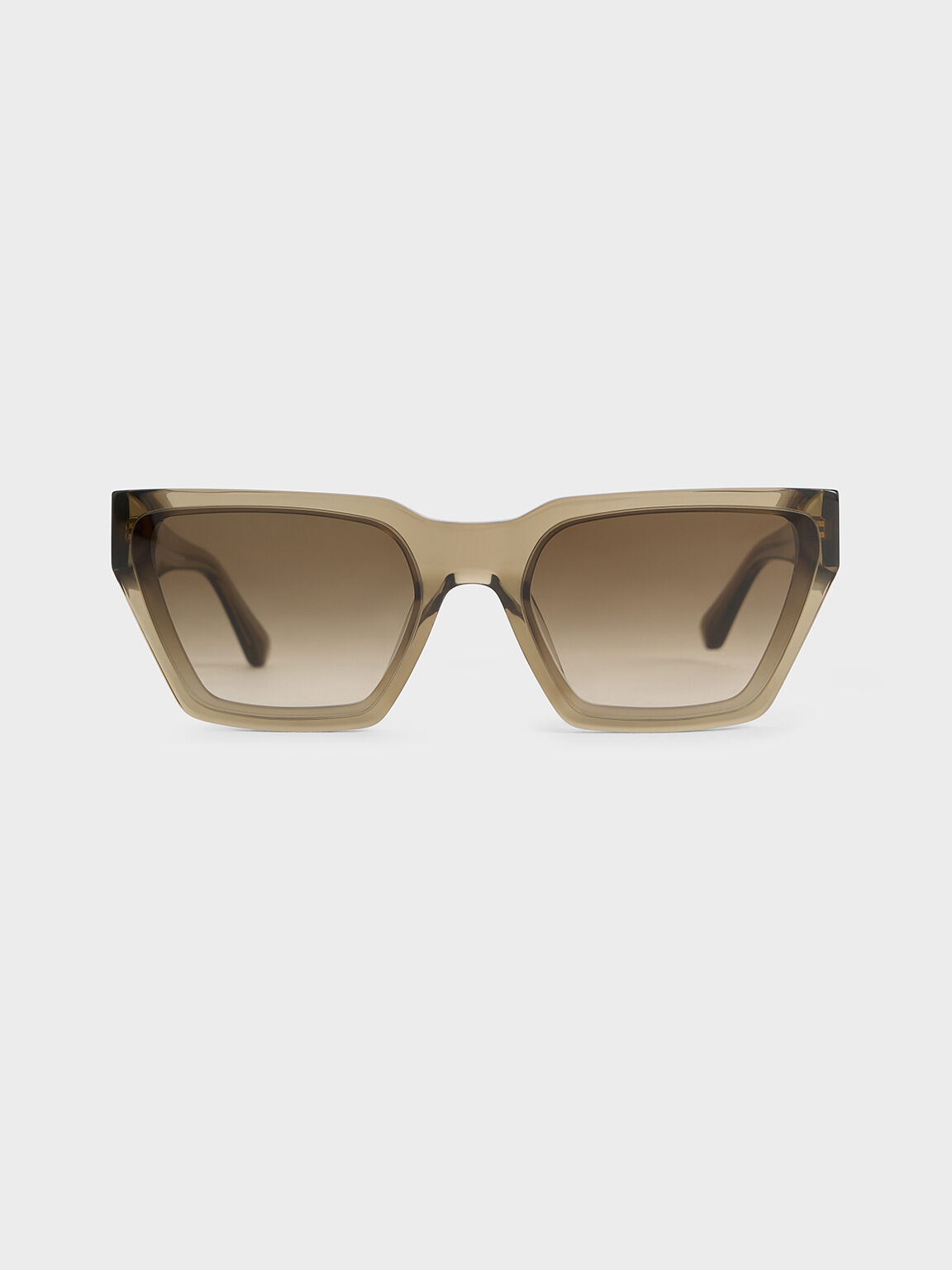 Kính mát Recycled Acetate Angular, Khaki, hi-res