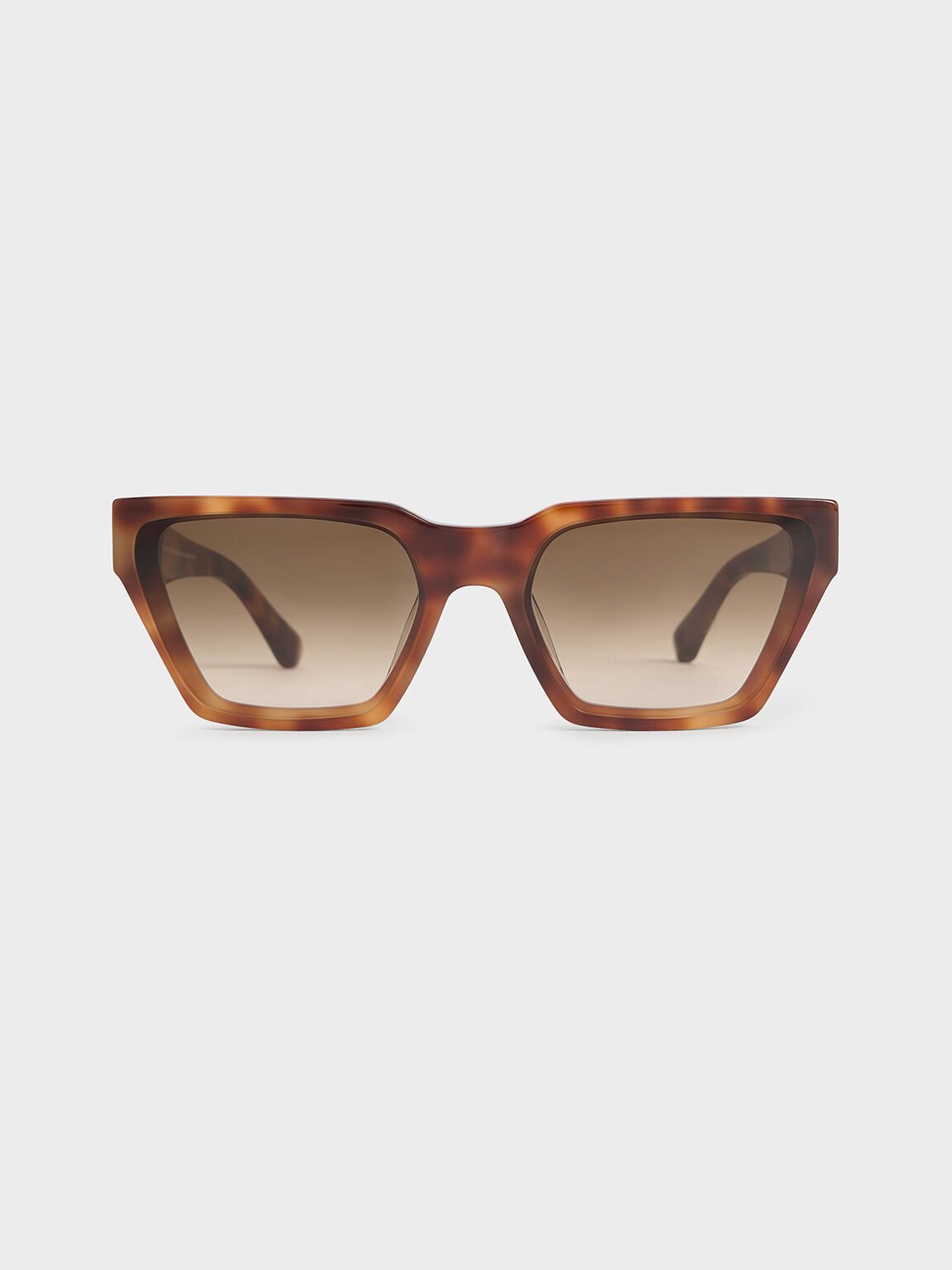 Kính mát Recycled Acetate Tortoiseshell Angular, Họa tiết T. Shell, hi-res