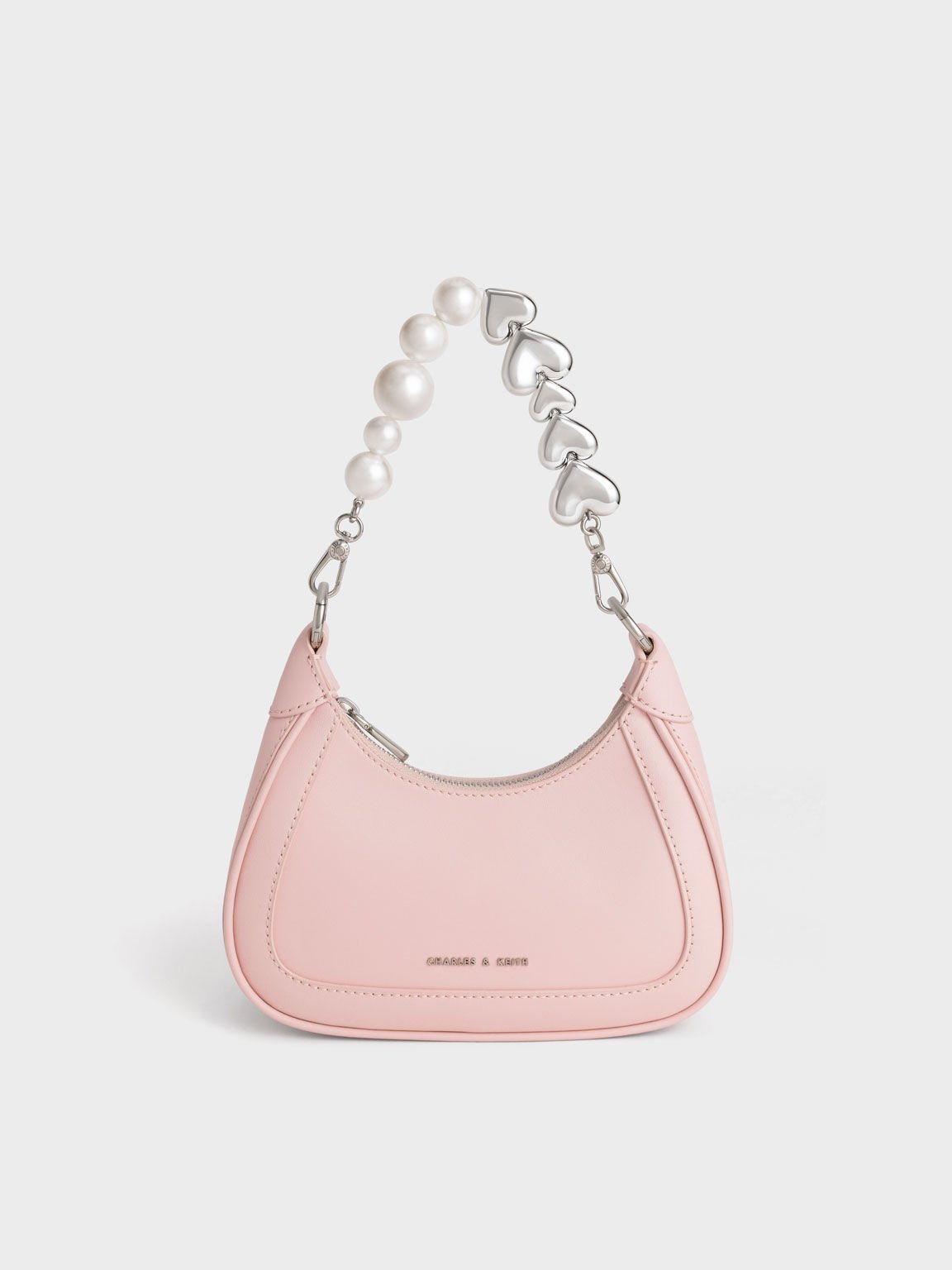 Pink Qixi Gift Set: Mini Hobo Bag - CHARLES & KEITH VN