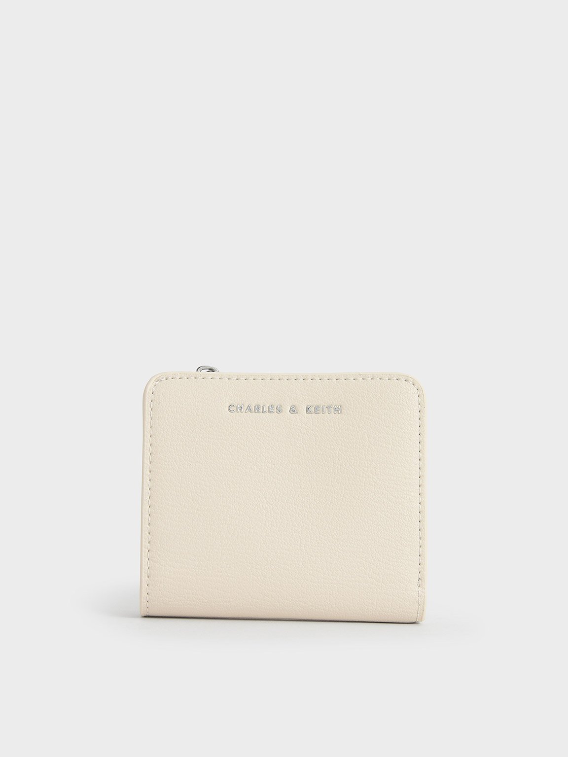 Cream Zip Around Card Holder - CHARLES & KEITH VN