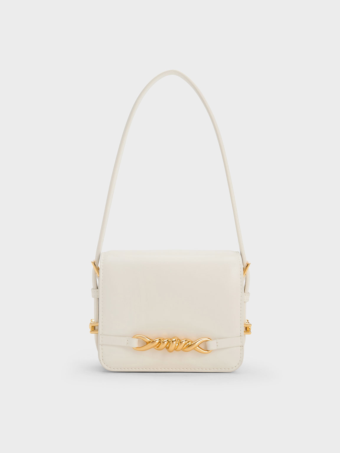 Cream Mini Henrietta Shoulder Bag - CHARLES & KEITH VN