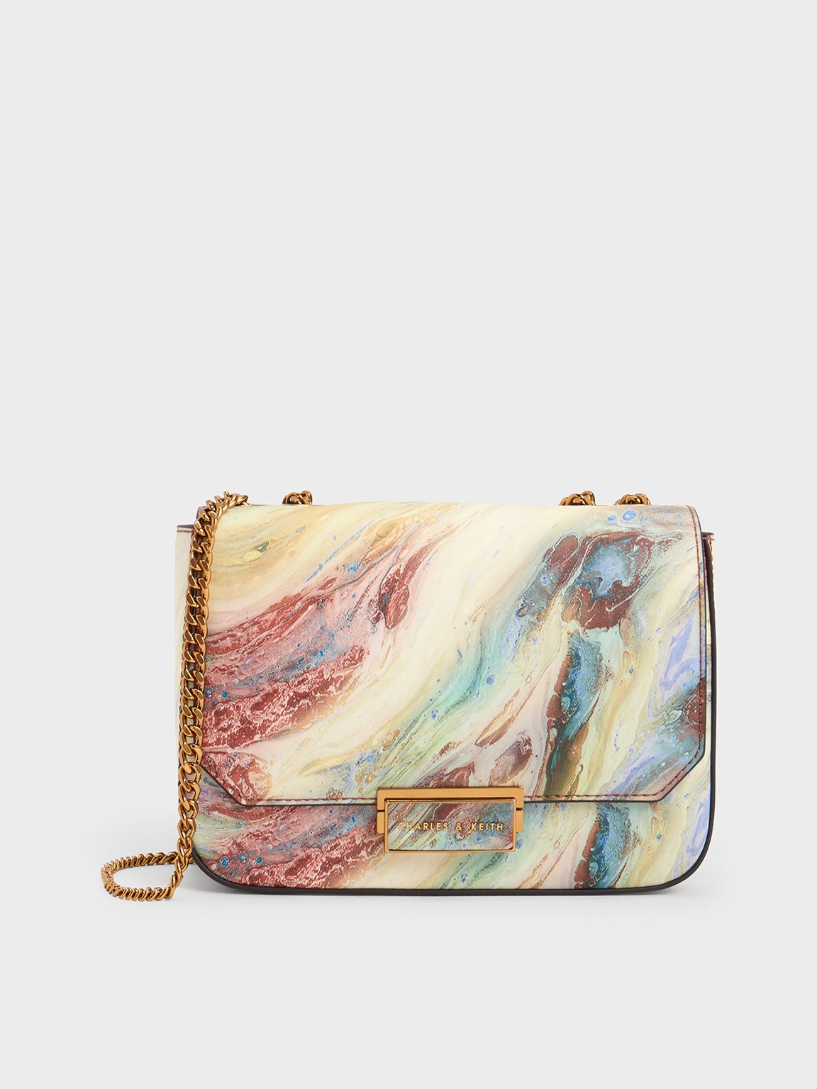 charles and keith rainbow bag